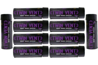 Enola Gaye Twin Vent Burst Wire Pull Smoke (Purple) Box of 10 (Bundle)